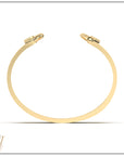 Doppia Wide Luna Cuff - Gold