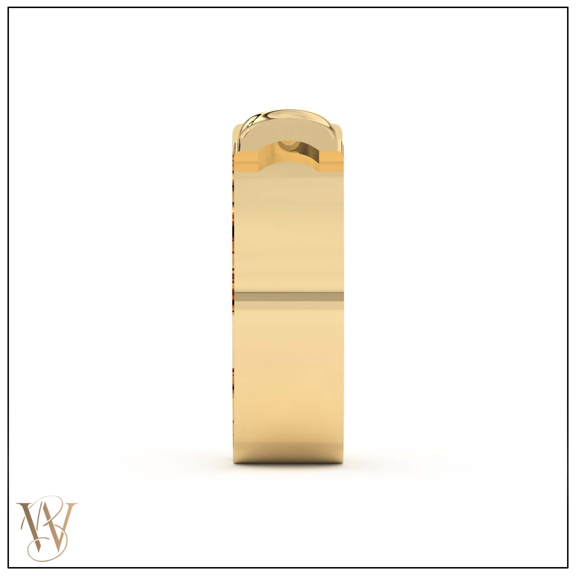 Doppia Wide Luna Cuff - Gold