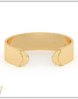 Doppia Wide Luna Cuff - Gold