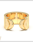 Doppia Luna Ring - Gold