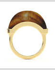 Luna Ring - Gold & Tiger Eye