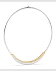 Luna Choker - Silver/Gold with Diamond Pave