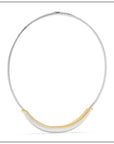 Luna Choker - Silver/Gold with Diamond Pave