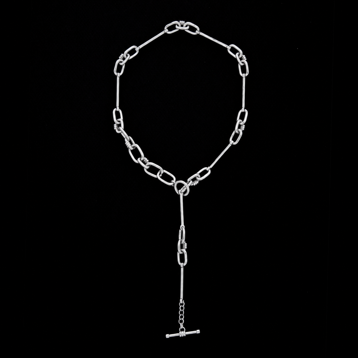 Eclipse Bar Necklace - Silver