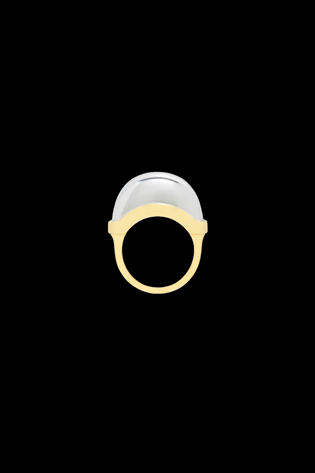 Luna Mini Ring - White &amp; Yellow Gold