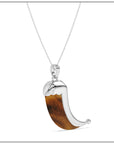 Wyld Dorian Horn - Silver & Tiger Eye