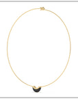 Luna Mini Wire Necklace - Onyx