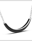 Luna Necklace - Silver with Black Onyx