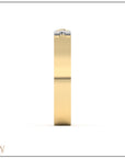 Doppia Slim Luna Cuff - Yellow Gold with White Gold Detail