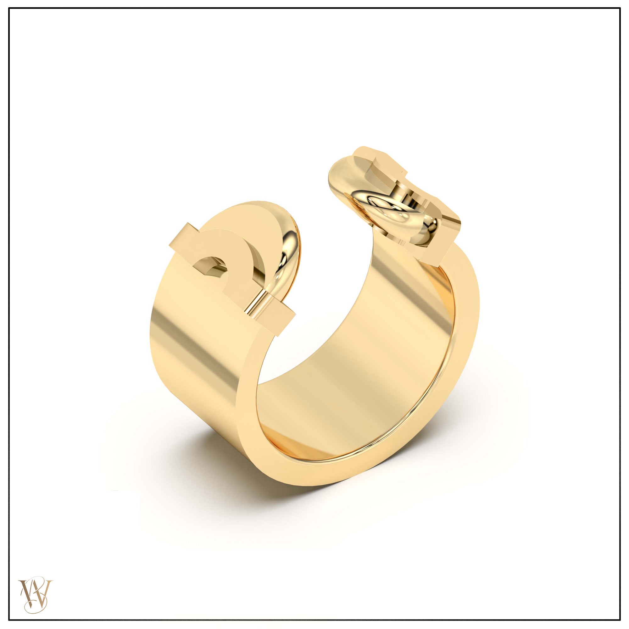 Doppia Luna Ring - Gold