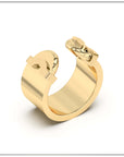 Doppia Luna Ring - Gold