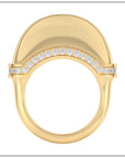 Luna Ring - Gold with Diamonds Detail