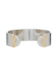 Doppia Luna Wide Cuff - Silver/Gold