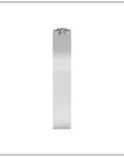 Doppia Luna Slim Cuff - Silver with Black Diamond Detail