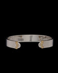 Doppia Luna Slim Cuff - Silver/Gold Diamond Pave Detail