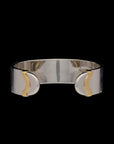 Doppia Luna Wide Cuff - Silver/Gold