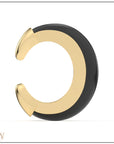 Luna Gold Earcuff - Onyx