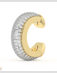 Luna Gold Earcuff - Diamond Pave