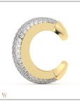 Luna Gold Earcuff - Diamond Pave