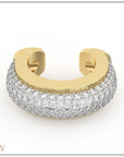 Luna Gold Earcuff - Diamond Pave