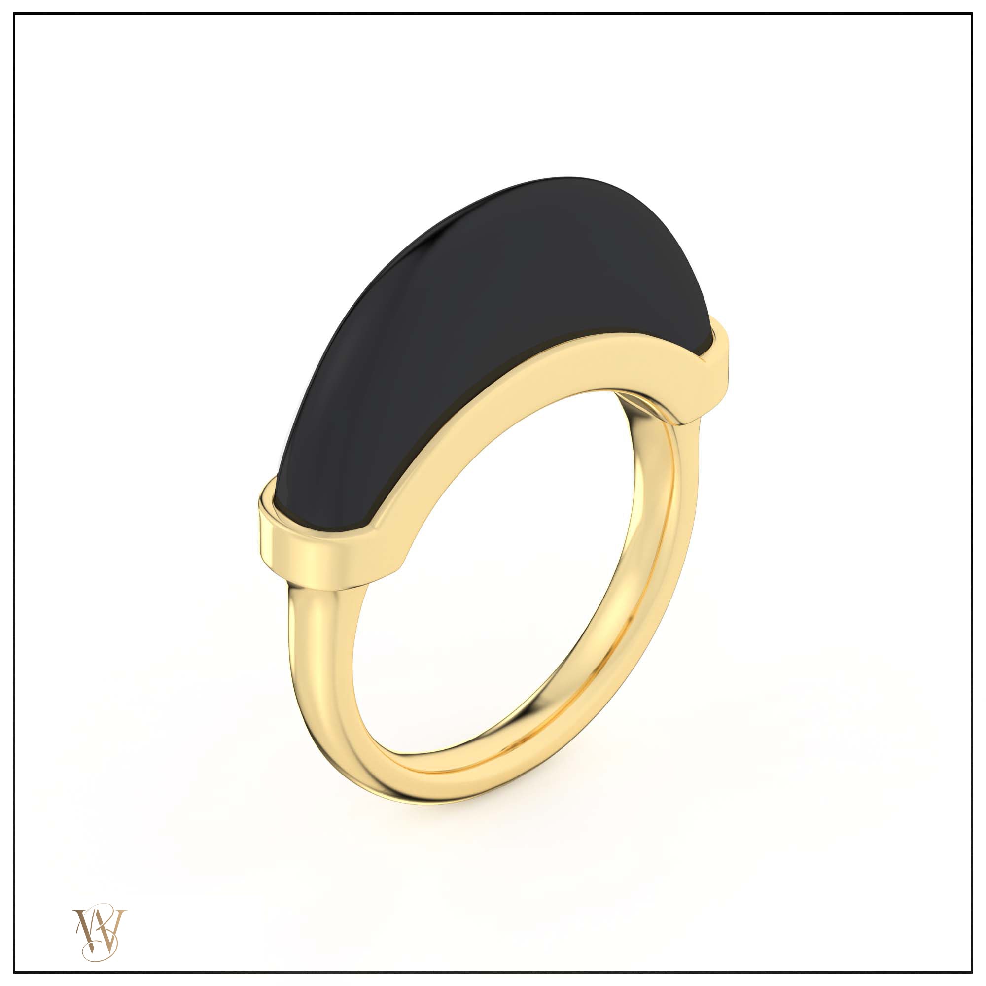 Luna Ring - Onyx