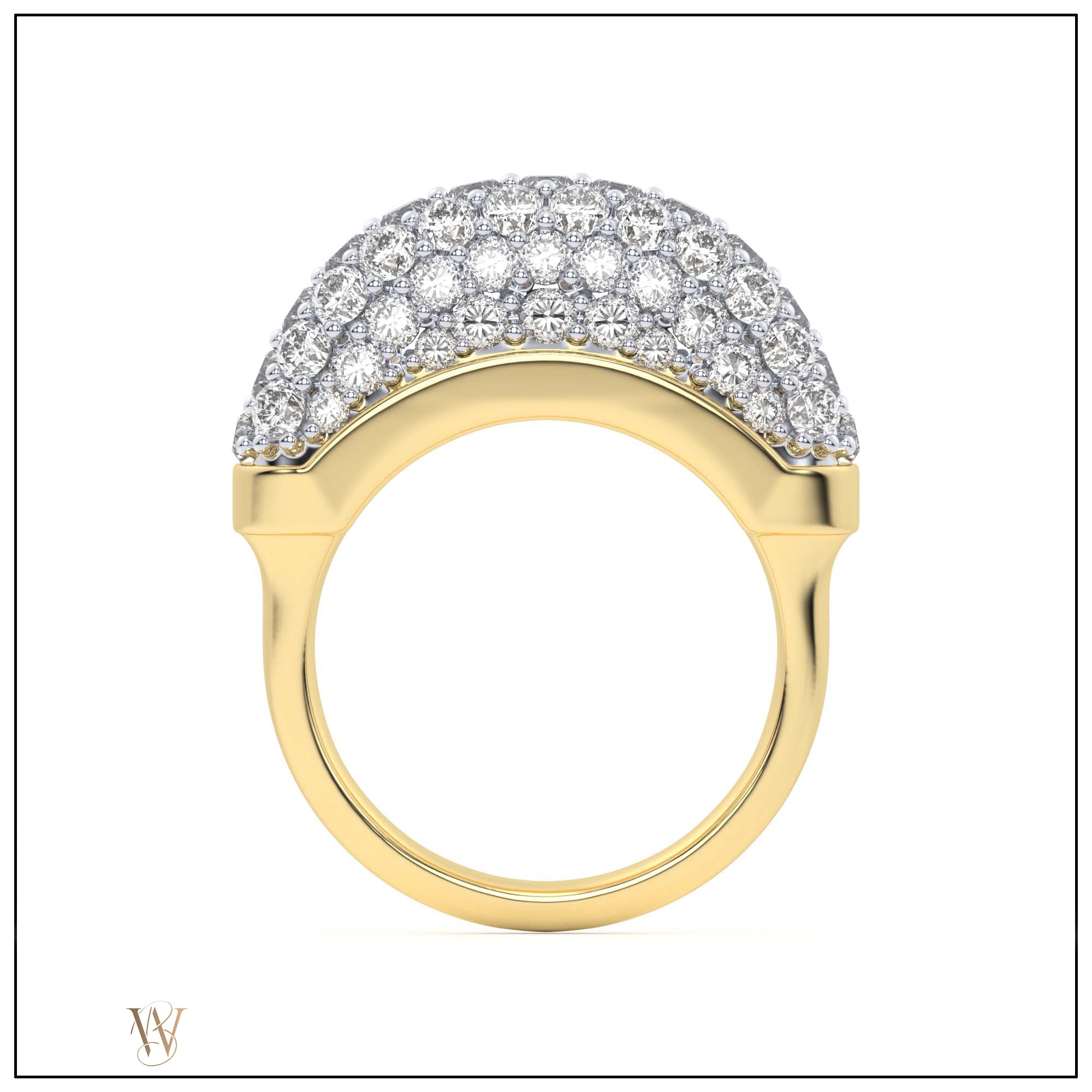 Luna Mini Ring- Diamond Pave