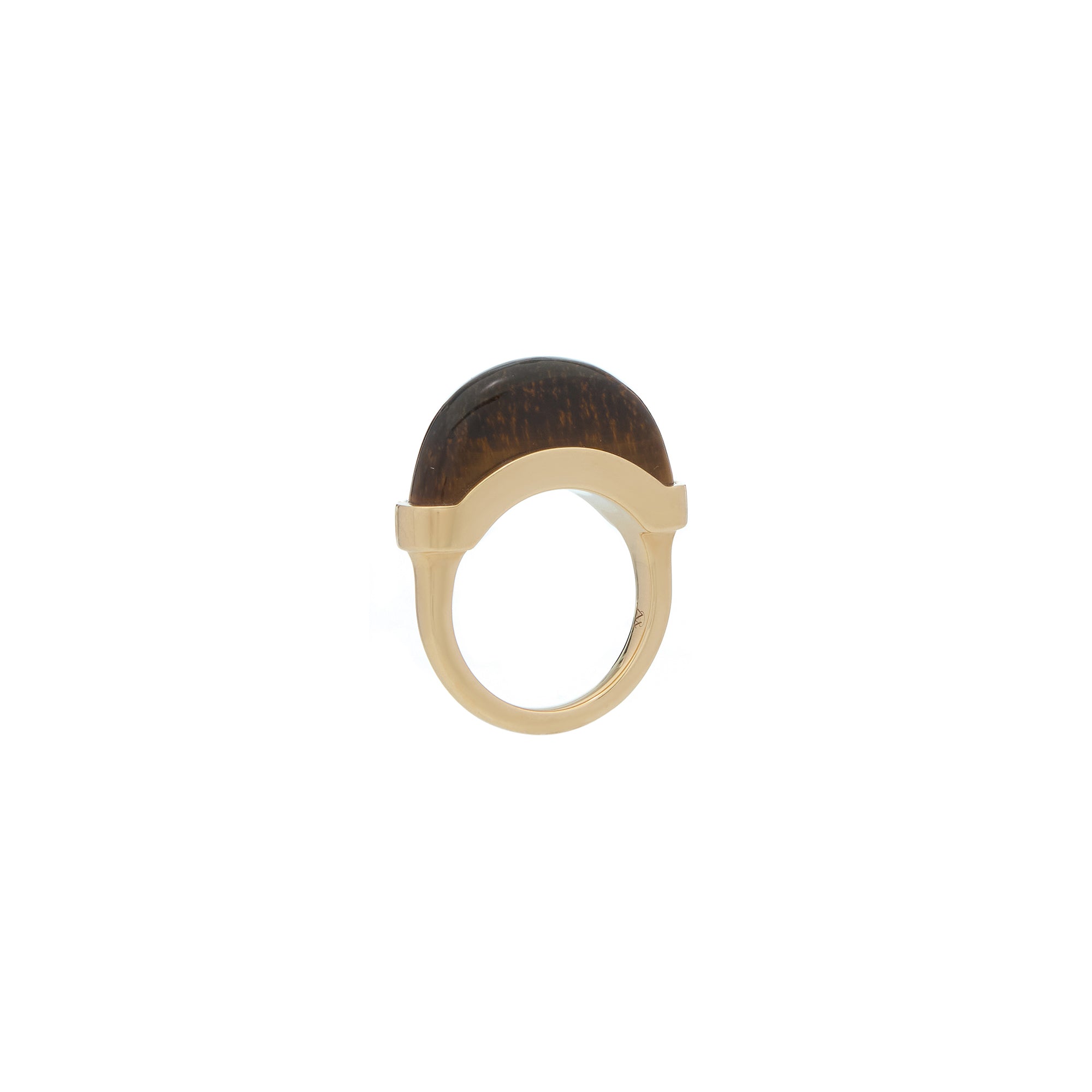 Luna Mini Ring - Gold &amp; Tiger Eye