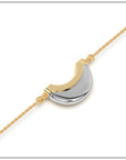 Luna Mini Bracelet - White & Yellow Gold