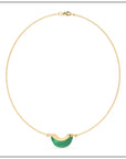 Luna Mini Necklace - Malachite