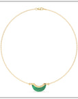 Luna Mini Necklace - Malachite