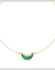 Luna Mini Necklace - Malachite