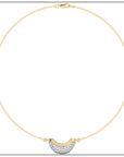 Luna Mini Necklace - Diamond Pave