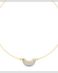 Luna Mini Necklace - Diamond Pave