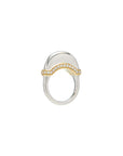 Luna Ring - Silver/Gold with Diamond Detail