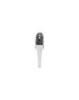 Luna Mini Ring - Silver with Black Diamond Pave