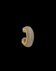 Luna Gold Earcuff - White Diamond Pave