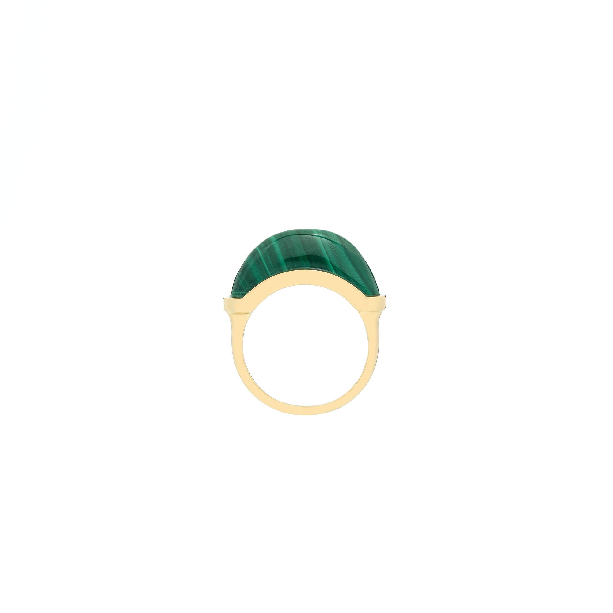 Luna Mini Ring - Malachite