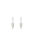 Luna Medium Hoops - Silver