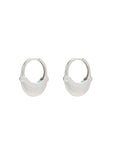 Luna Medium Hoops - Silver