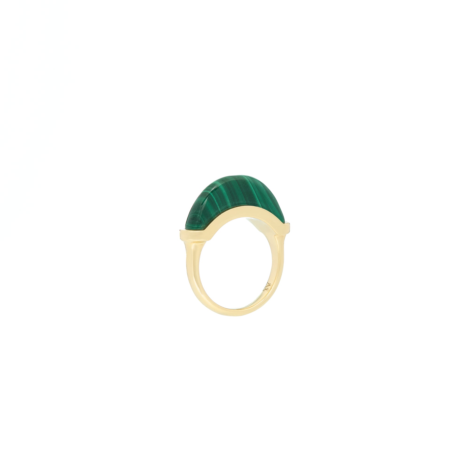 Luna Mini Ring - Malachite