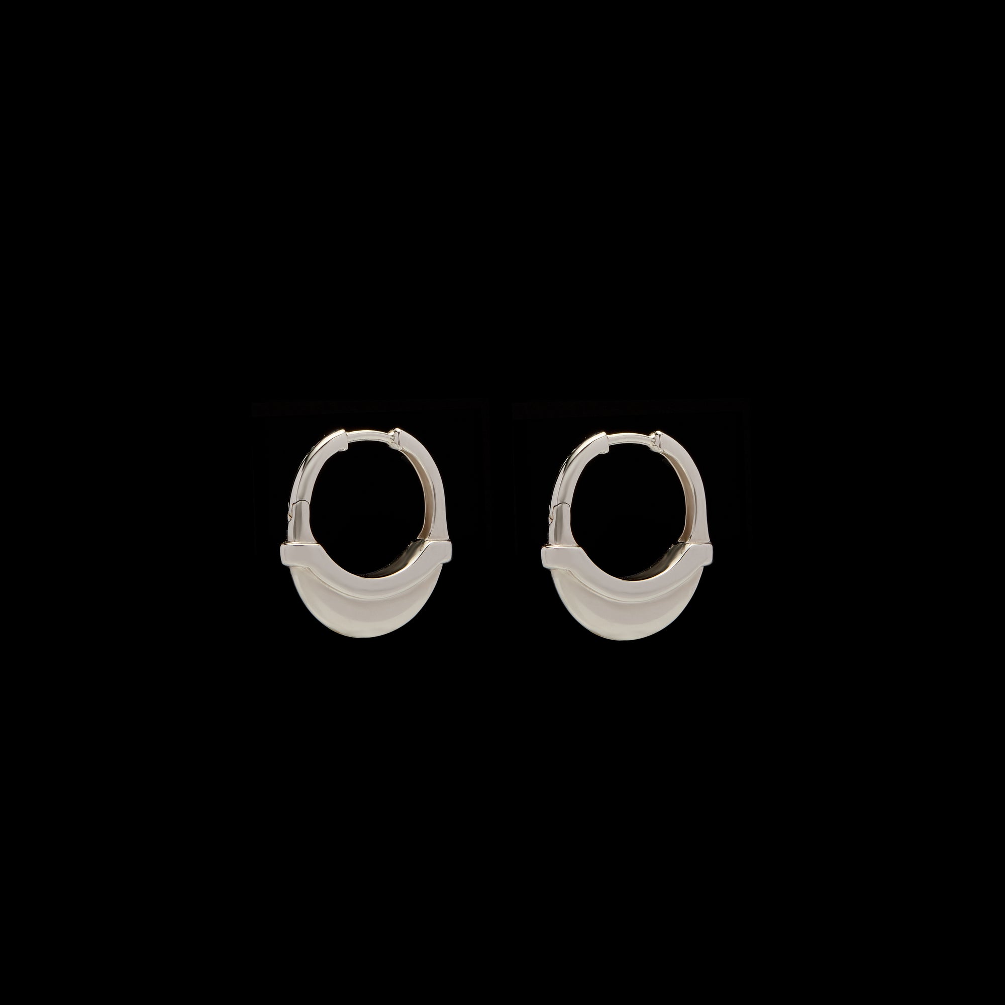 Luna Small Hoops - Silver