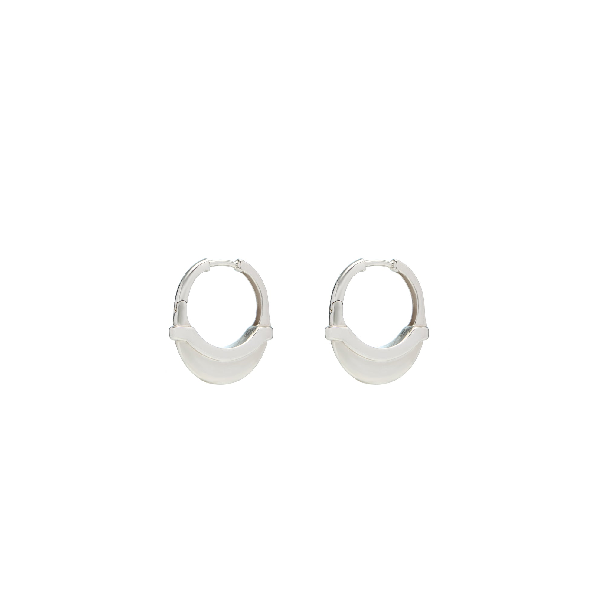 Luna Small Hoops - Silver