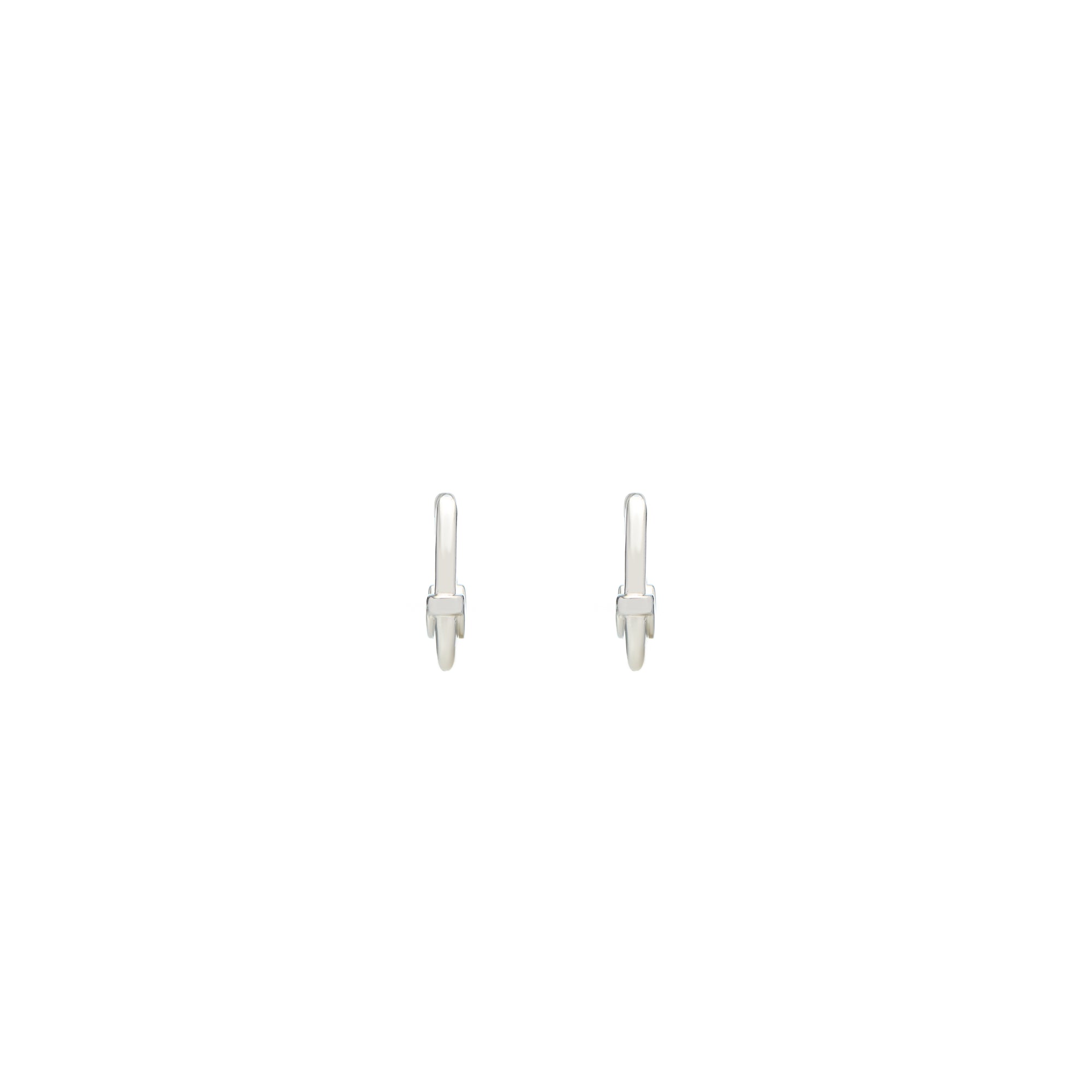 Luna X-Small Hoops - Silver