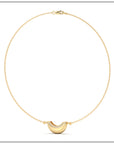 Luna Mini Necklace - Gold & Diamond Pave Detail