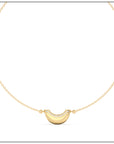 Luna Mini Necklace - Gold & Diamond Pave Detail