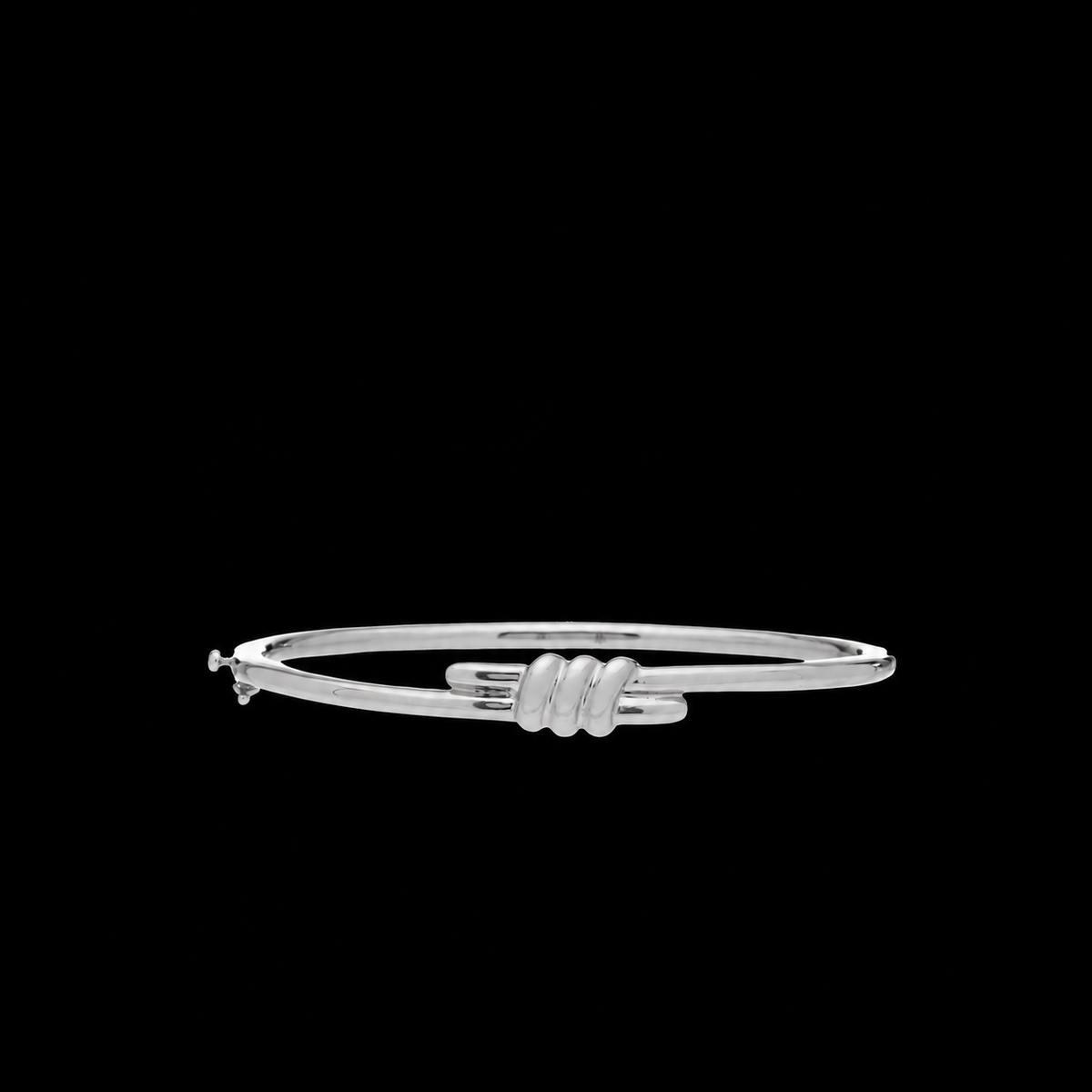 Eclipse Small Bangle - Silver