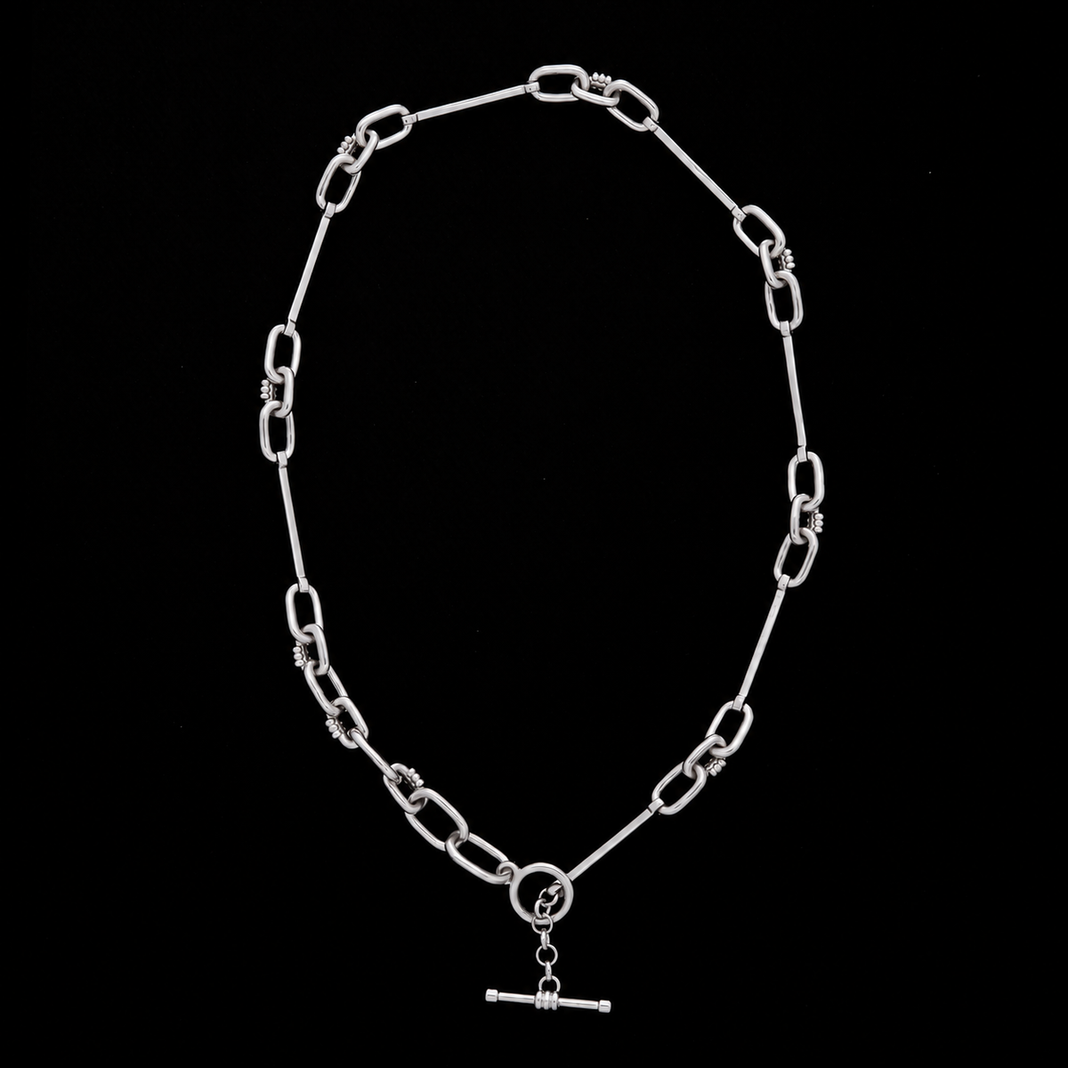 Eclipse Bar Necklace - Silver