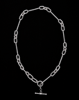 Eclipse Bar Necklace - Silver