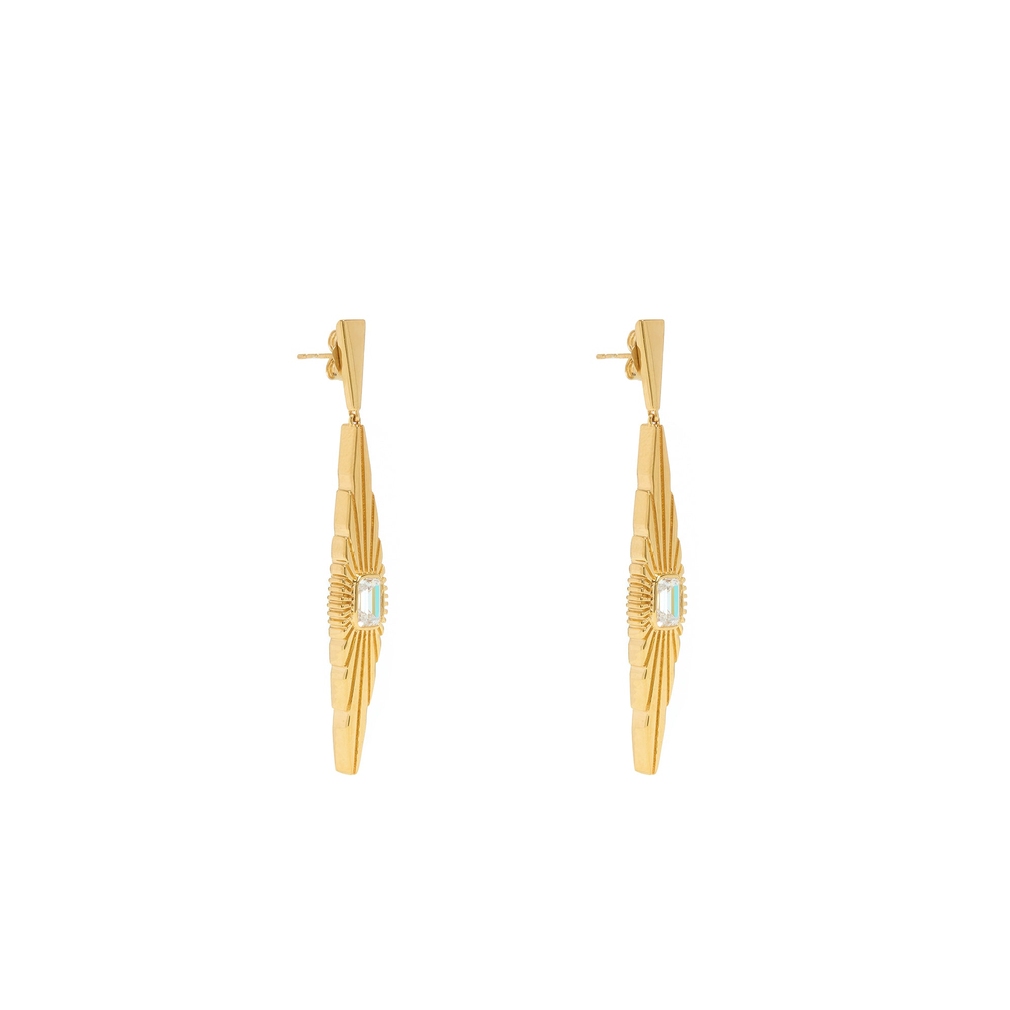Ray Of Light Medium Drop Earrings
