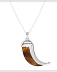 Wyld Dorian Horn - Silver & Tiger Eye